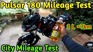 Bajaj Pulsar 180 Mileage Test  Test after 35k running [upl. by Mingche]