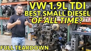 quotBADquot Volkwagen Jetta 19L ALHAHU TDI Diesel Engine Teardown Why are these SO GOOD takemeback [upl. by Staal]