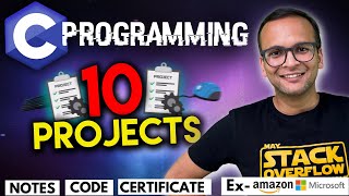 🚀🔥 10 Projects for Placement in C Beginner to Advanced 2024 [upl. by Ateekram19]