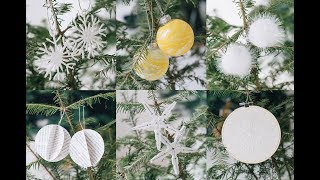 6 DIY Christbaumkugeln  Weihnachtsschmuck schnell und einfach selbst gemacht Teil 3 [upl. by Sonaj]