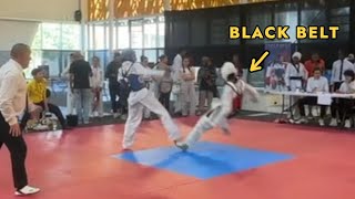 JE GAGNE CONTRE UNE CEINTURE NOIRE AU TAEKWONDO [upl. by Agan]