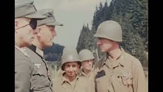 German Mass Surrender at Augsburg and Tannenbergstahl 1945 COLOR HD  WWII DOCUMENTARY [upl. by Shantee]