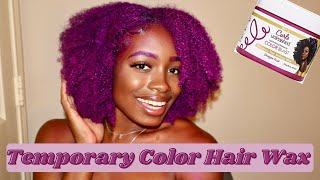 I Tried Hair Paint Wax on My Type 4 Natural Hair  Curls Unleashed Color Blast Hair Wax  Erica TV [upl. by Folger282]