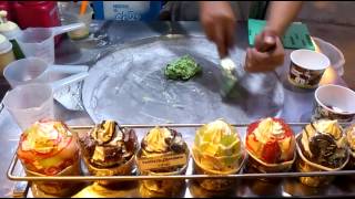 Frozen Ice Cream in Chiang Mai Street Food [upl. by Ferdie770]