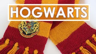 How to Knit a Harry Potter Scarf in Gryffindor Colors [upl. by Lu78]