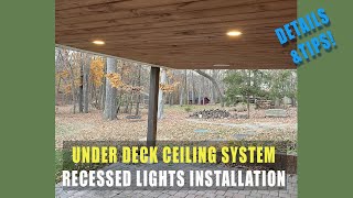 under deck roof and ceiling  recessed lights for under deck ceiling system [upl. by Aiekal]