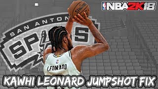 Kawhi Leonard Jumpshot Fix  NBA 2K18 [upl. by Yroger10]