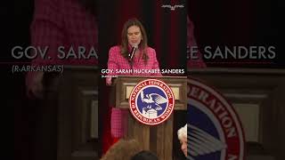 Party of women Dems dont know what a woman is Sarah Huckabee Sanders shorts [upl. by Dorris747]