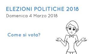 Come votare alle elezioni politiche 2018 buonoasapersi [upl. by Wooldridge769]