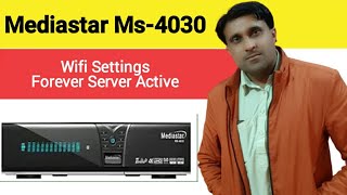 Mediasatr Ms4030 4K wifi Settings and active forever server 2021 [upl. by Attehcram]