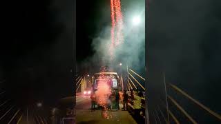 Diwali celebration on Cable bridge Bharuch ❤️‍🔥♥️✨ bus viral youtuber [upl. by Acirne]