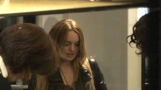 Lindsay Lohan Shopping At Chanel Rodeo Dr Beverly Hills  PapaBrazzi Report [upl. by Yeldnarb]