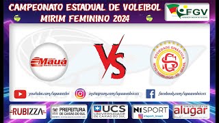 CAMPEONATO ESTADUAL DE VOLEIBOL MIRIM FEMININO 2024  MAUÁ x SGNH [upl. by Moore669]