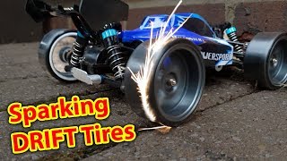 Sparking DRIFT Tires on DIRT CHEAP RC CAR  WLToys a959 Drifting [upl. by Lennie]