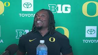 Noah Whittington  2024 Oregon Football Media Day [upl. by Laurene]