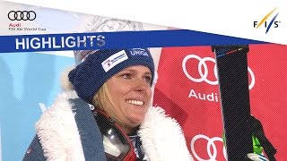 Highlights  VelezZuzulova ends a long drought in Zagreb Slalom  FIS Alpine [upl. by Akenot]