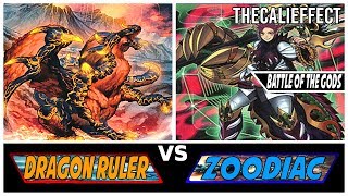 YuGiOh FULL POWER Zoodiac vs FULL POWER Dragon Ruler Battle of the Gods  Mega Evolution [upl. by Annaeerb]