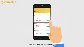 Binance Guide How to Buy Crypto on Binance P2P mobile app [upl. by Akenit]