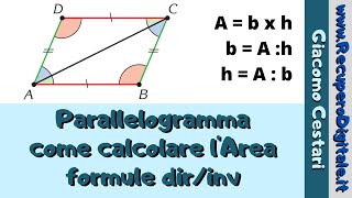 05 area del parallelogramma [upl. by Ehman]