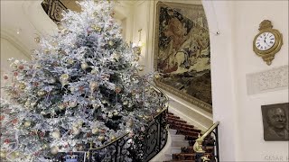 CHRISTMAS In PARIS RITZ PARIS Splendid Balcony Blue Deluxe Suite Place VENDOME Le Comptoir [upl. by Mellisent]