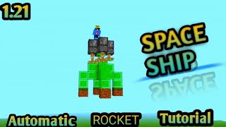 Building a ROCKET in MINECRAFT StepbyStep Tutorial😱 [upl. by Chiang]