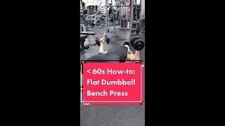 Flat Dumbbell Bench Press  Under 60s Howto  Schaum Fitness [upl. by Hendren]