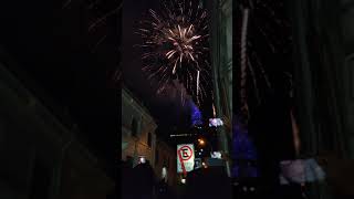 Año nuevo 2019  Torre Entel  Santiago Chile  Fuegos artificiales [upl. by Marduk]