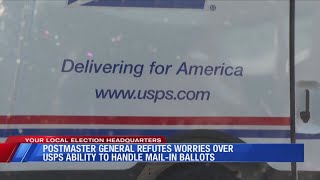 Postmaster General refutes worries over USPS ability to handle mailin ballots [upl. by Akeemat352]