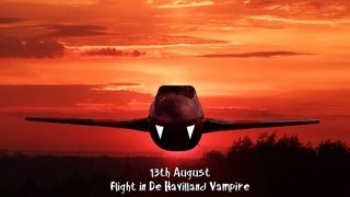 Flying de Havilland Vampire [upl. by Osnofla]