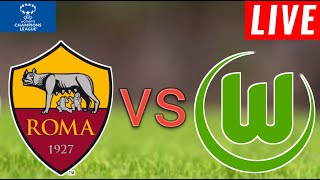 As Roma Woman vs Wolfsburg Women Live Score l Uefa Champions League Women 2024 [upl. by Annairt615]