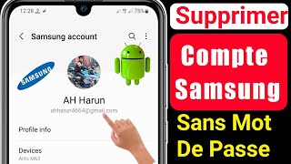 Comment Supprimer Un Compte Samsung Sans Mot De Passe  Supprimer Tous Comptes Samsung Sur Android [upl. by Nueoht219]