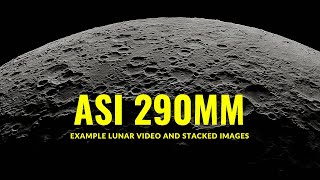 ASI290MM Lunar Imaging Moon Example video [upl. by Cadell]