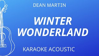 Winter Wonderland  Dean Martin Karaoke Acoustic Guitar [upl. by Byrann]