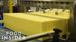 How A 100YearOld Vermont Creamery Makes Cheddar Cheese  Regional Eats [upl. by Ahen]