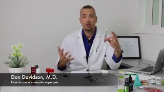 How to use a cannabis vape pen with Dr D [upl. by Seidule134]