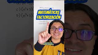 Factorización de la expresión n⁶  3n³  18  Examen UNAM 2025 [upl. by Silda]