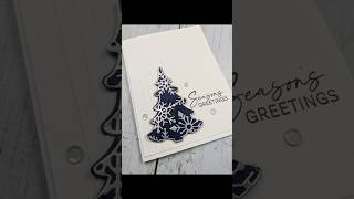 Clean and simple Christmas Card shorts diycards christmascards [upl. by Odrareve]