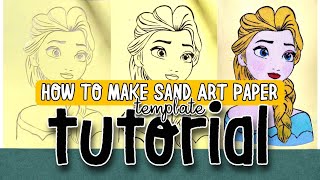 TUTORIAL  HOW TO MAKE A SAND ART PAPER TEMPLATE USING A CUTTER [upl. by Chelsy]