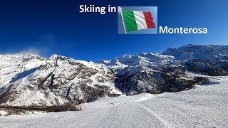 Skiing in Italy Monterosa GressoneyLaTrinite Bettaforca 2727mStafal1825m [upl. by Mcmahon]