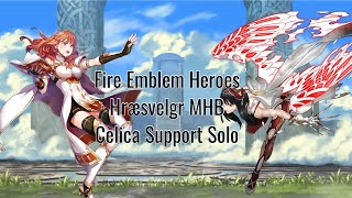 Fire Emblem Heroes  Hræsvelgr Mythic Hero Battle ABYSSAL  Celica Support Solo [upl. by Sedda967]