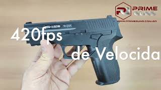 Pistola Airgun QGK SP2022 Co2 45mm NBB [upl. by Melquist]