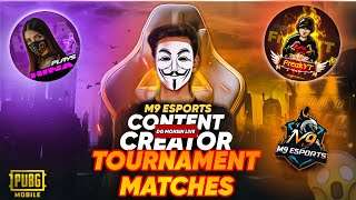 M9 ESPORT CONTENT CREATOR TOURNAMENT LIVE STREAM FreakYTxLive pubgmobile bgmi livestream [upl. by Adarbil]