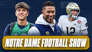 Notre Dame football show Tyler Buchner news recruiting intel Marcus Freeman comments more [upl. by Tocs]