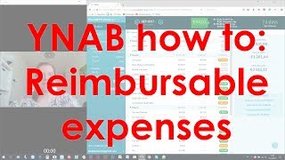 YNAB HOW TO Keeping track of reimbursable expenses [upl. by Nalac]