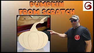 Design amp Cut a Pumpkin from Scratch  Beginner Laser Project 55 [upl. by Kcolttam]