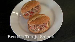 Broodje Tonijn Salade maken Myyvel [upl. by Heintz925]