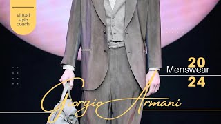 Giorgio Armani menswear 2024 Fall 🍁 and Winter ❄️ [upl. by Ahselef627]