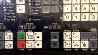 CNC machine  MAZATROL control panel [upl. by Krysta]