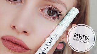 Lange Wimpern  Realash Wimpernserum Review  Ergebnis nach einem Monat  Shelly Curry [upl. by Noeht]