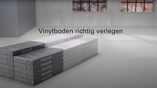 Parador Vinylboden aus Vollmaterial richtig verlegen [upl. by Joy]